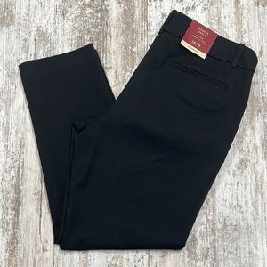 New Merona Black Bi-Stretch Mid Rise Modern Ankle Pants | Ladies 14